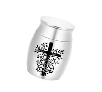 Xjdzineq Memorial Casket Ashes Container Urn Cremation Sympathy Ashes/Hair Elegant Urn Casket for Women Men Elegant Aluminum Memorial Box