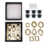 Xjdzineq Miniature Museums Type Photo Box Family Memory Display Case Frame Box with Light （ Optional） Decorative Display