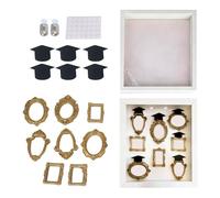 Xjdzineq Miniature Museums Type Photo Box Family Memory Display Case Frame Box with Light （ Optional） Decorative Display
