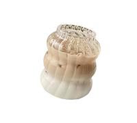 Xjdzineq Modern Design High Borosilicate Glass Coffee Cup with Ribbed Design for Iced Coffee and Milk Bubble Tea Drinks Glass
