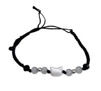 Xjdzineq Modifiable Puss Sphere Bangle for Spouses Birth Year Successful Charm Permanent Craft Unisex Fashion Present Beaded Couple Bracelets