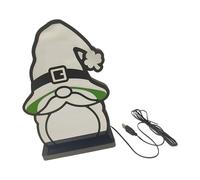 Xjdzineq Multipurpose LED Lighting Gnomes Shape Atmospheres Lamp Table Ornament PVC Texture Suitable for Home and Event Decors Safe Party Nightlight