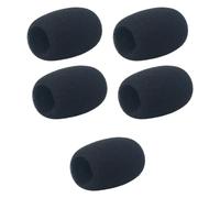 Xjdzineq Pack of 5 Microphone Sponges Covers Advanced Winds Foam Reduction Durability Design for Panel Discussions Speech Systems Microphone Windscreen Foam Filter
