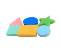 Xjdzineq Paint Sponges for Kids, Sponge Painting Early Learning Shapes Models Art Craft Drawing Tools 6Pieces Washable Painting