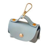 Xjdzineq Pet Trash Bag Holder Dogs Poop Dispenser PU Leather Dog Pooper Dispenser with LeashHook for Outdoor Activity Pet Waste Bag Holder