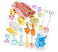 Xjdzineq Popular Seashore Beach Play Set Sand Tool Toy with Pull Cart Digging Tool Shovel Sand Mold for Toddler Party Activity Preschool Activity Toy