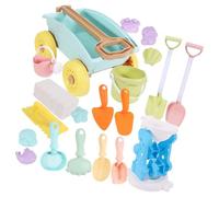 Xjdzineq Popular Seashore Beach Play Set Sand Tool Toy with Pull Cart Digging Tool Shovel Sand Mold for Toddler Party Activity Preschool Activity Toy