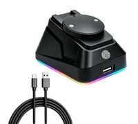 Xjdzineq Power Base with Angled Stand, Black | Front USB Connection, Desk Organizer Dock for G502X GProX Superlight2 G903 DeathAdder V2 Desk Storage and Charging