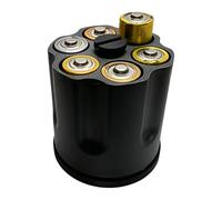 Xjdzineq Practical D Battery Storage Case with 6Slot Rotating Box Perfect for Travel and Home Space Saving Storage D Battery Box