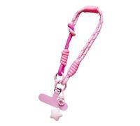 Xjdzineq Practical Phone Lanyard Set Metal Fastener Adjustable Length Polyester Charm Mobile Lanyard Adjustable Wristband Pendant Star Charm Phone Lanyard