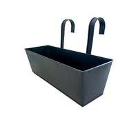 Xjdzineq Railing Planter Box Hanging Flower Pots for Balcony or Patios Space Saving Countryside Styles Plant Holder Decoration Fence Flower Pots