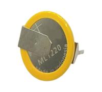 Xjdzineq Resistance Button Cell Battery ML1220 Coin Battery with Solder Welding Pin for Harsh Environment Rechargeable with Folding Pin
