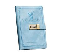 Xjdzineq Retro PU Leather Diary with Combination 200 Pages Travel Journal Hardcover Notebook for Daily Writing Note Taking Old Journal Book