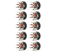 Xjdzineq RV12MM Rotary Potentiometer with Switching B10K B50K Bend Pin for PCB Mounting Speakers Temperature-Resistant Shell Capacity Potentiometer