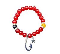 Xjdzineq Set of 1/2 Adjustable Couple Matching Wristband Smooth Beads Handchain Accessory for Women Girls Couple Bracelets