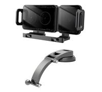 Xjdzineq Sturdy Car Phone Mount with Twin Coil Energy Transfer for Large Screen Devices and Foldable Display Models Anti Slip Phone Holder for Rough Roads