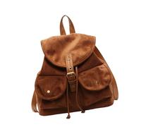 Xjdzineq Stylish School Bag Spacious Backpack Leather Rucksack with Adjustable Strap Travel Daypack for Various Occasion Vintage Leather Backpack