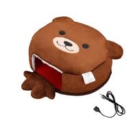 Xjdzineq Thermal Mousepad with Detachable Ergonomic Wrist for Cold Weather Home Setups Winter Ready Heated Desk Pad Featuring Plushie USB-Powered Warming Desk Mat with Adjustable Fleece Wrist Cushion