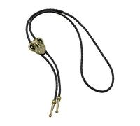 Xjdzineq Trendy Biker Styles Rams Skull Necklace with Adjustable PU Rope Chain Accessories for Casual and Retro Styles Lovers Vintage Storage Head Necklace