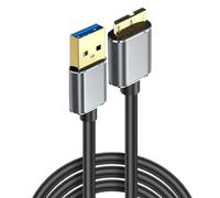 Xjdzineq Universals USB3.0 MicroB Cable 5Gbps Fast Speed for Digital Hard Drive MicroB Cable for External Storage