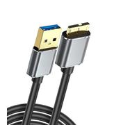 Xjdzineq Universals USB3.0 MicroB Cable 5Gbps Fast Speed for Digital Hard Drive MicroB Cable for External Storage