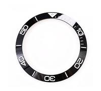 XJEIVJIC 38.7mm Ceramic Bezel Luminous Insert 41mm Dial Compatible with Conquest L3 Watch Face Black Blue Green Watch Replace Accessories Lasting (Color : Black)