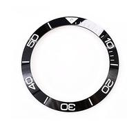 XJEIVJIC 38.7mm Luminous Ceramic Bezel Insert 41mm Dial Compatible with Conquest L3 Watch Face Black Blue Green Watch Replace Accessories Lasting (Color : Black)