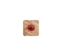 XJEIVJIC Boho Big Oval Crystal Ring for Women en Flower Statement Ring