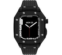 XJEIVJIC Bracelet de montre en métal et silicone, 8 7 6 5 4 SE, kit de mod iWatch 44 mm, 45 mm