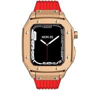 XJEIVJIC Bracelet de montre en métal et silicone, 8 7 6 5 4 SE, kit de mod iWatch 44 mm, 45 mm