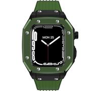XJEIVJIC Bracelet de montre en métal et silicone, 8 7 6 5 4 SE, kit de mod iWatch 44 mm, 45 mm