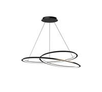 XJEIVJIC Design Scandinavian Style Modern Hanging LED Black Pendant Light Home Decoration Appliance Hanging Light Foyer Study Room,Chandelier