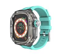 XJEIVJIC Kit de modification de et bracelet de montre, Ultra 8, étui transparent iWatch Series 49 mm Sport Rubber Band Mod Kit Accessoires