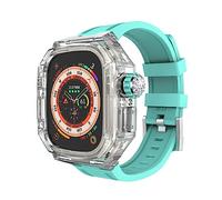 XJEIVJIC Kit de modification de et bracelet de montre, Ultra 8, étui transparent iWatch Series 49 mm Sport Rubber Band Mod Kit Accessoires