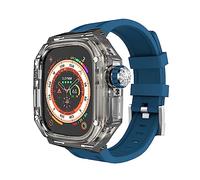 XJEIVJIC Kit de modification de et bracelet de montre, Ultra 8, étui transparent iWatch Series 49 mm Sport Rubber Band Mod Kit Accessoires