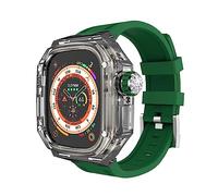 XJEIVJIC Kit de modification de et bracelet de montre, Ultra 8, étui transparent iWatch Series 49 mm Sport Rubber Band Mod Kit Accessoires