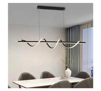 XJEIVJIC Modern Long Rotate LED Pendant Lamp Dimmable Dining Room Kitchen Coffee Table Lamps Home Indoors Decorative Lamps,Chandelier