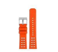 XJEIVJIC Premium-Grade Porous Structure Quick Release Fluorine Rubber Watch Strap 20mm 22mm FPM/Band(Blue,20MM_SILVER BUCKLE)