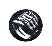 XJEIVJIC Ring for Men Skull Skeleton Punk Ring Men