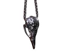 XJEIVJIC Unique Eagle Skull Pendant Stainless Steel Necklace - Unisex Stainless Steel Pendant Keychain, Fashion Accessory Gift for Men And Women, Medium, 65945527
