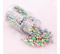 XJHDS 140-45000pcs 3/4/5/6/8mm Colorful Pearl Beads, Acrylic Imitation Pearls Loose Beads for Bracelets Necklaces DIY Jewelry Making