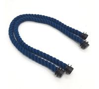 XJHHS 1 Pair 65 CM Stripe Rope Handles for Obag, PU/Hemp Replacement, Craft O Bag Handles Rope for Bag Making, Durable Accessories