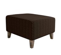 XJHKG Foot Stool Cover Rectangle, Machine Washable Stretch Jacquard Storage Ottoman Foot Rest Cover Sofa Furniture Protector Slipcover (Coffee,X-Large)
