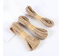 XJHWD 10/20M Braided 4-10mm Wide Jute Ribbon For Rustic Decor Jute Ribbon String/Rope Jute Gift Wrapping Ribbon Woven Jute Ribbon Roll