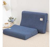 XJHWD 1Pc Cotton Pillowcases, Comfortable Covers for Memory Foam Pillows, Pillow Case for Latex Pillows, Soft for Home, Hotel, Hospital,small gray plaid 40x60cm pillowcase,1pc