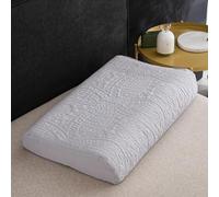 XJHWD 1pcs Pure Color Cotton Pillowcase, Waterproof Memory Foam Pillow Cover, Soft Bedding Protector for Latex Pillow,Lake blue 35 * 60 * 11/13cm Pillowcase