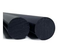 XJJDCB PA6 Nylon Rods Black 2 Pack 50cm Ø35-65mm Heavy-Duty Engineering Plastic Bars for CNC Turning, Machining, Industrial DIY Projects,60mm