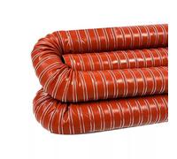 XJJDCB Red Silicone Air Ducting Flexible,Length 0.5-1M,ID 65Mm,High Heat Exhaust Hose Brake Cooling Duct for Car, Garage Air System,1m