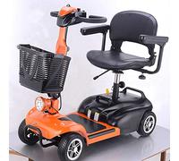 XJKH Lightweight Folding 4 Wheel Mobility Scooter - Portable for Adults and Elderly