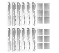 XJKJSX 24 Pcs Curtain Rod Set, Suitable for high-Hardness Walls, Curtain Rod Hardware Bracket, Curtain Rod Single Bracket, Support Wall Bracket, Hook